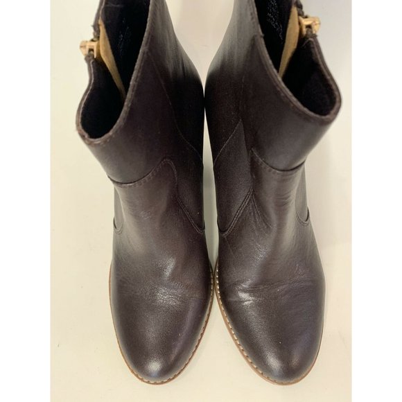 MI PIACI Brown Leather “Dazzle” Ankle Boots Sz 7 - Picture 4 of 7